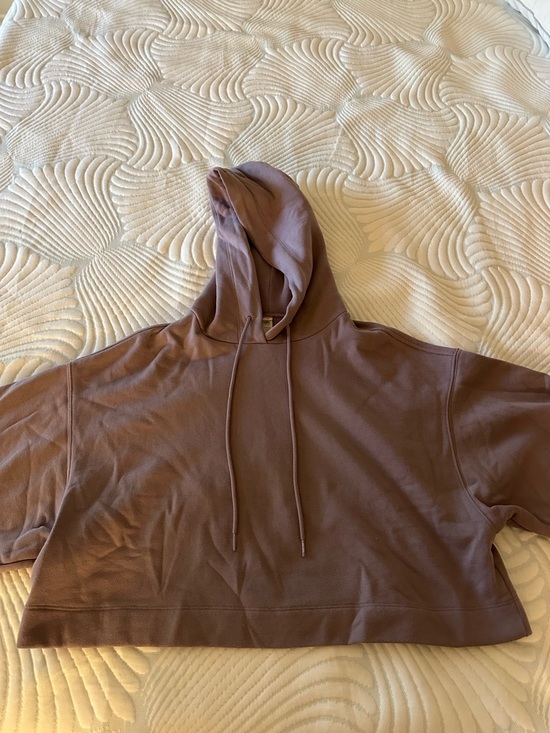 ALO Yoga Tops - ALO Yoga Dusty Lavender Cropped Hoodie